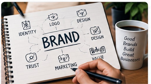Consistent branding design for a business