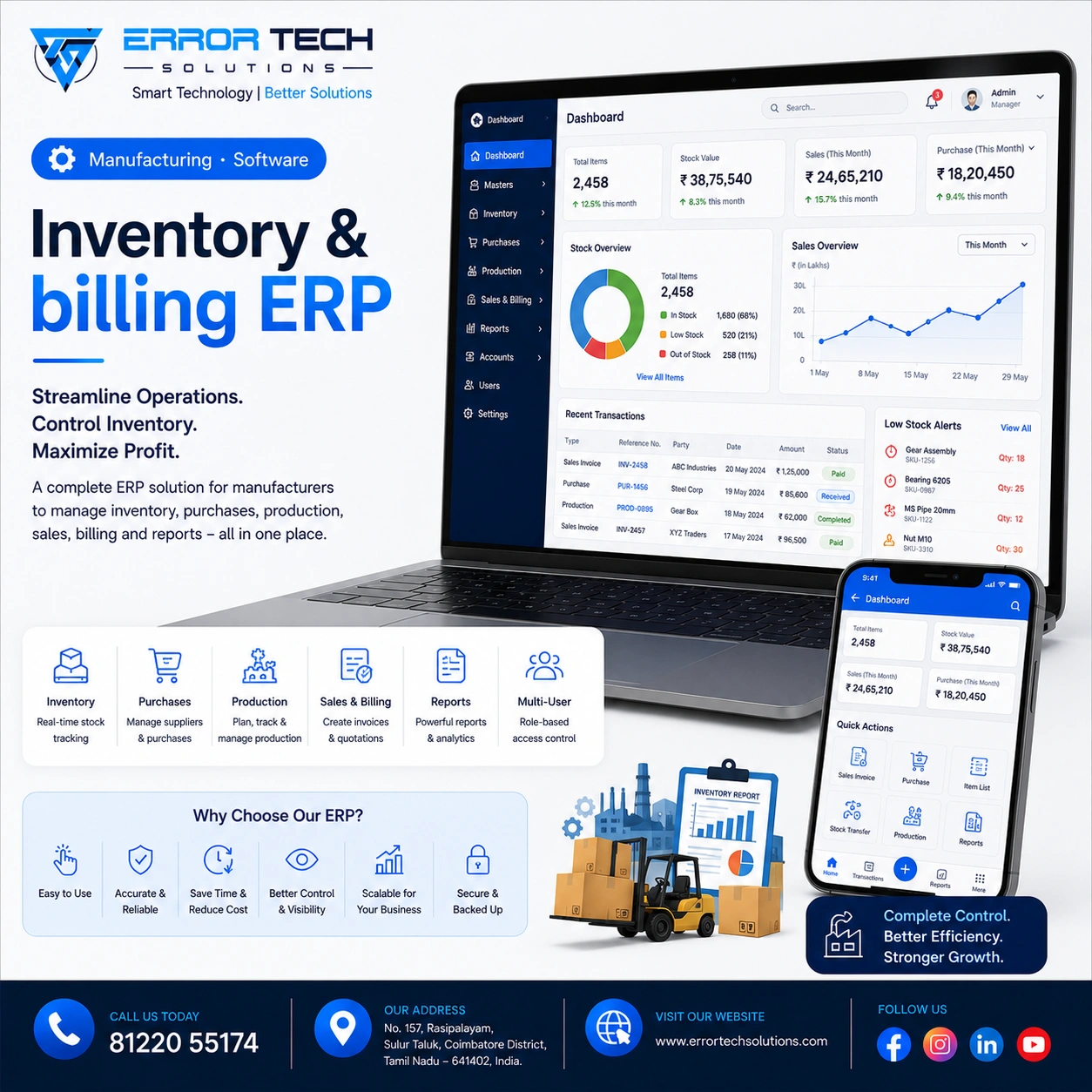 Manufacturing ERP project